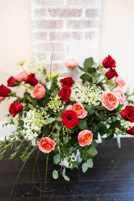 Two Dozen Red and Pink Roses