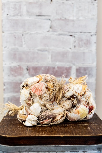 Sea glass or shell vase base